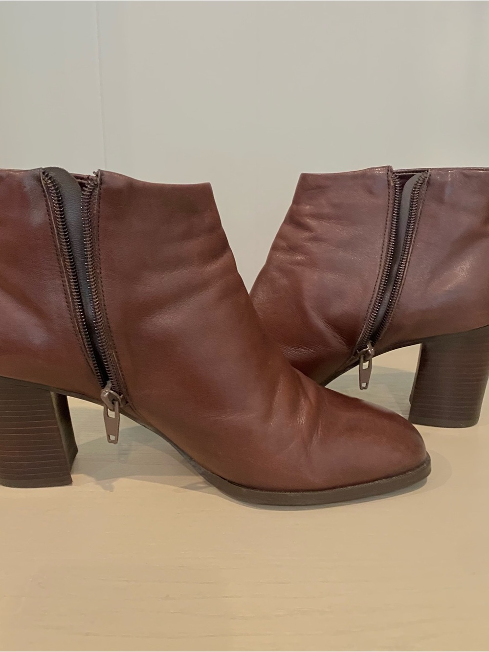 Nine West Vintage Ankle Boots in Brown Leather Size 7.5